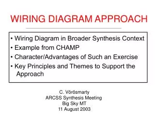 WIRING DIAGRAM APPROACH