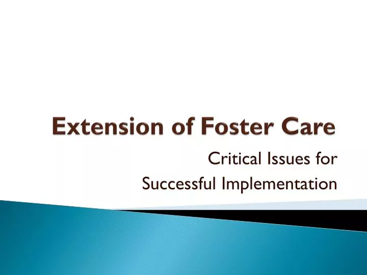 extension of foster care