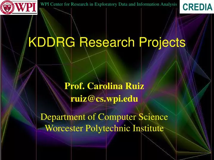 kddrg research projects