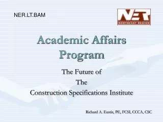 Academic Affairs Program