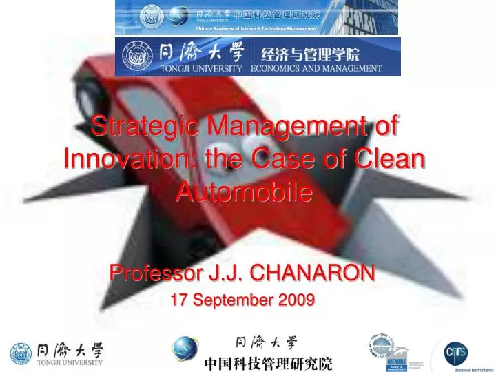 strategic management of innovation the case of clean automobile