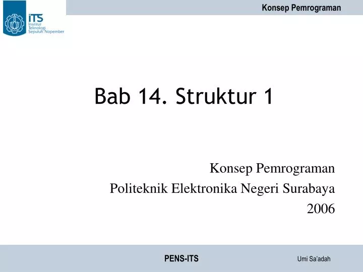 bab 14 struktur 1