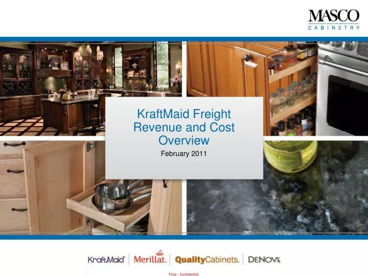 kraftmaid freight revenue and cost overview