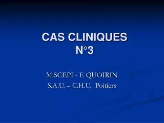 cas cliniques n 3