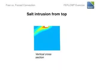 Salt intrusion from top