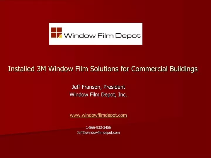 installed 3m window film solutions for commercial buildings
