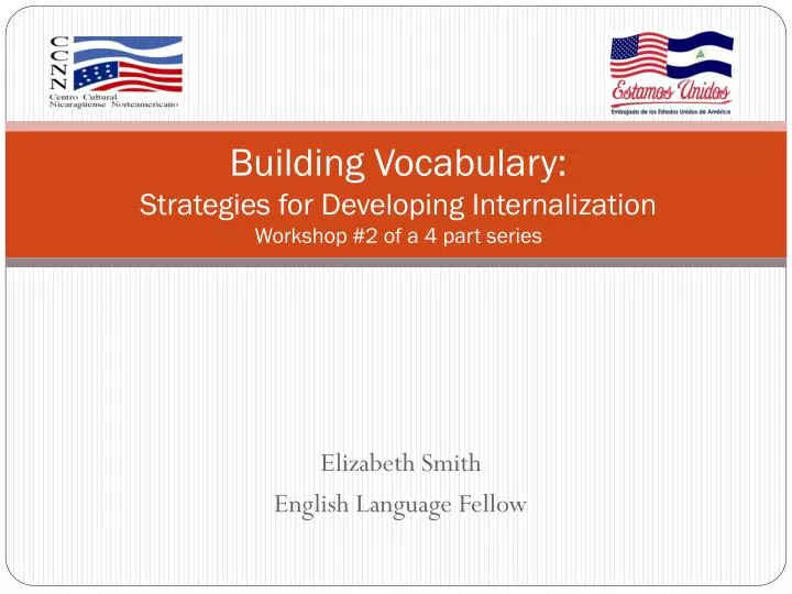 building vocabulary strategies for developing internalization workshop 2 of a 4 part series
