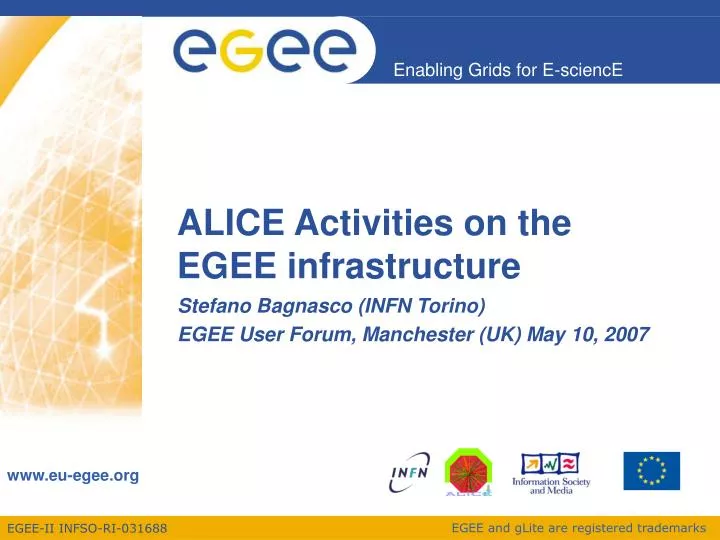 alice activities on the egee infrastructure