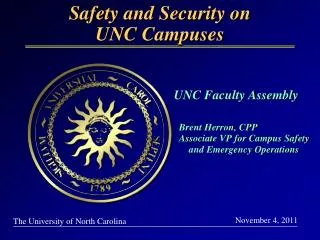 Safety and Security on UNC Campuses