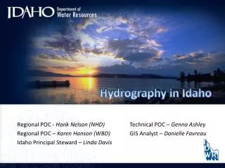 Hydrography in Idaho