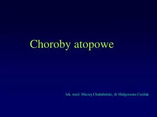 choroby atopowe