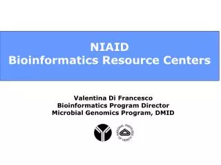 NIAID Bioinformatics Resource Centers