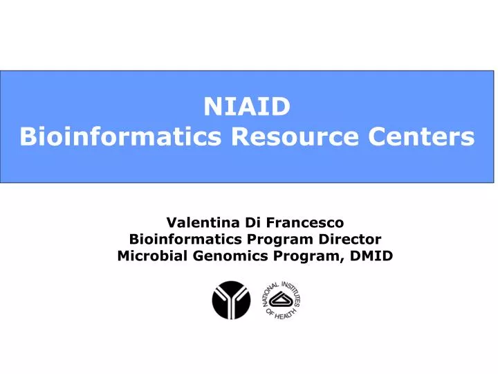 niaid bioinformatics resource centers