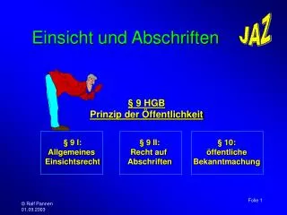 einsicht und abschriften