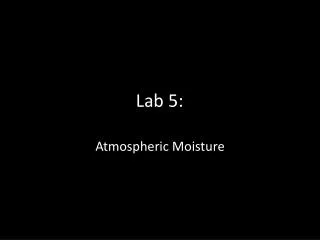 Lab 5: