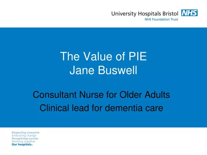 the value of pie jane buswell