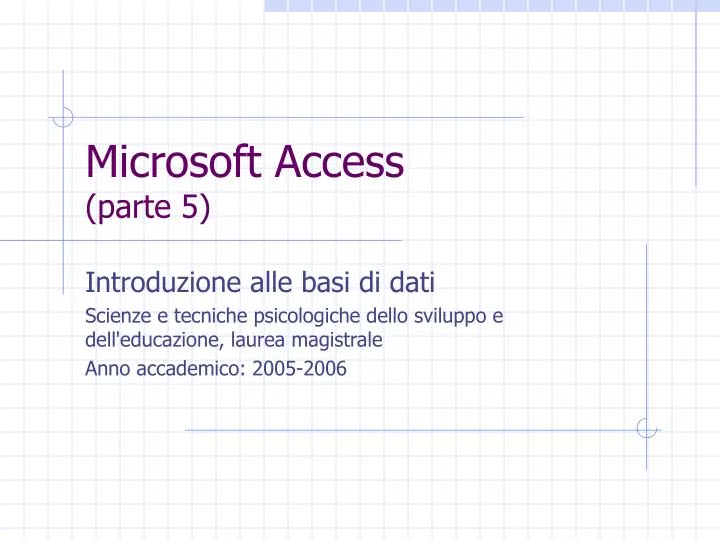 microsoft access parte 5