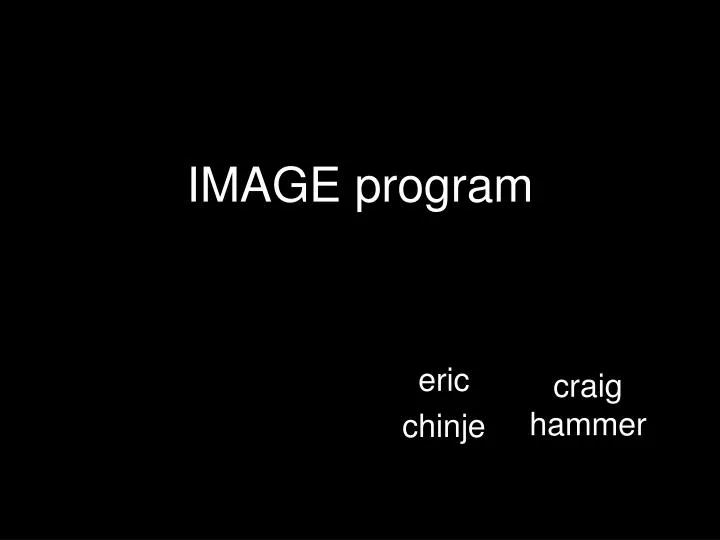 image program
