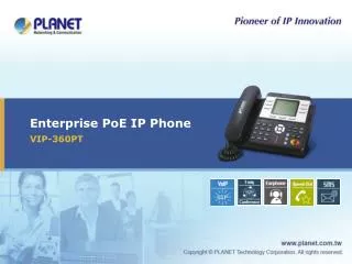 Enterprise PoE IP Phone