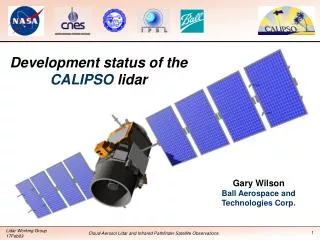 Development status of the CALIPSO lidar