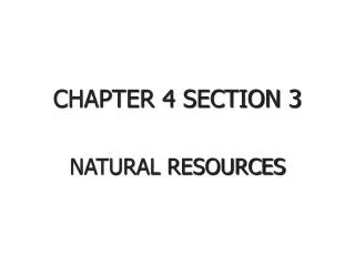 CHAPTER 4 SECTION 3