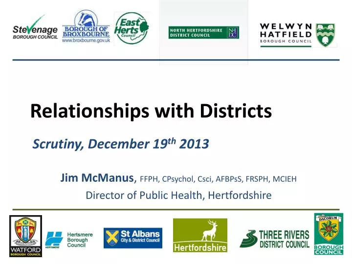 relationships with districts
