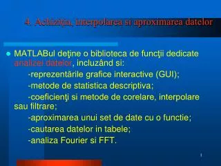 4 achizi ia interpolarea si aproximarea datelor