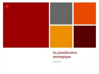 la planification strat gique