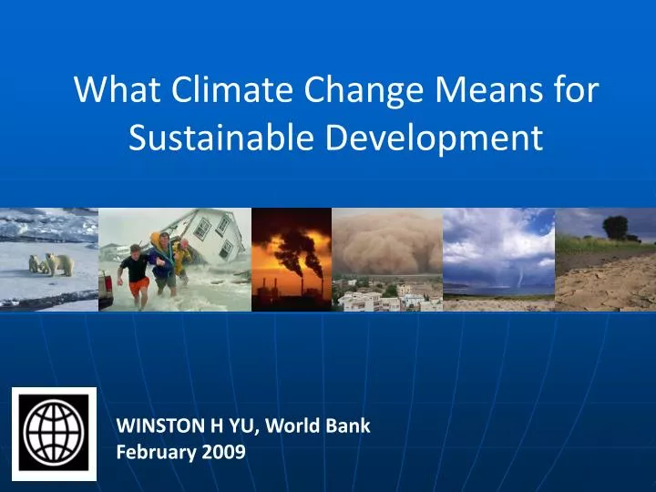 what climate change means for sustainable development