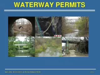 WATERWAY PERMITS