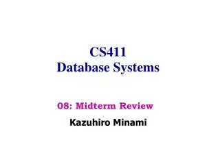 cs411 database systems