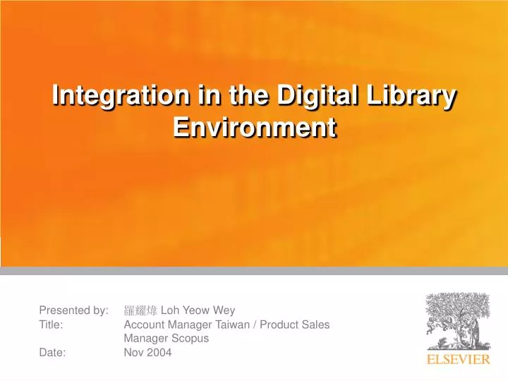 integration in the digital library environment