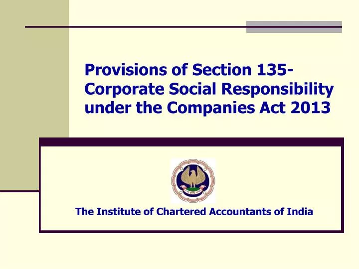 provisions of section 135 corporate social responsibility under the companies act 2013