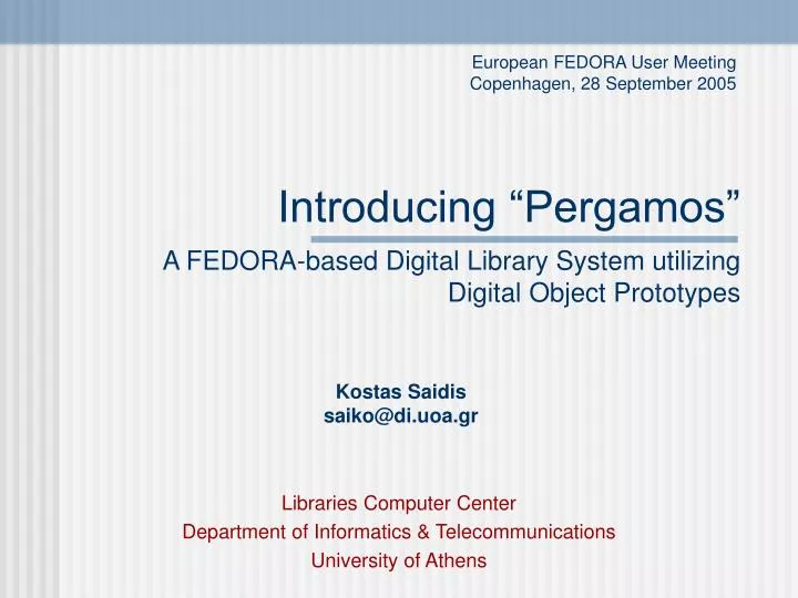 introducing pergamos