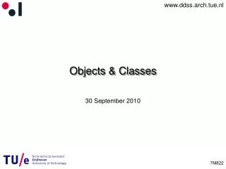 Objects &amp; Classes
