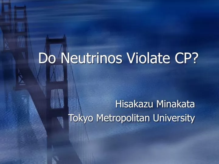 do neutrinos violate cp