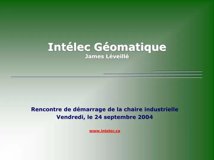 int lec g omatique james l veill