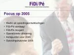 Focus op 2005 - slide 1