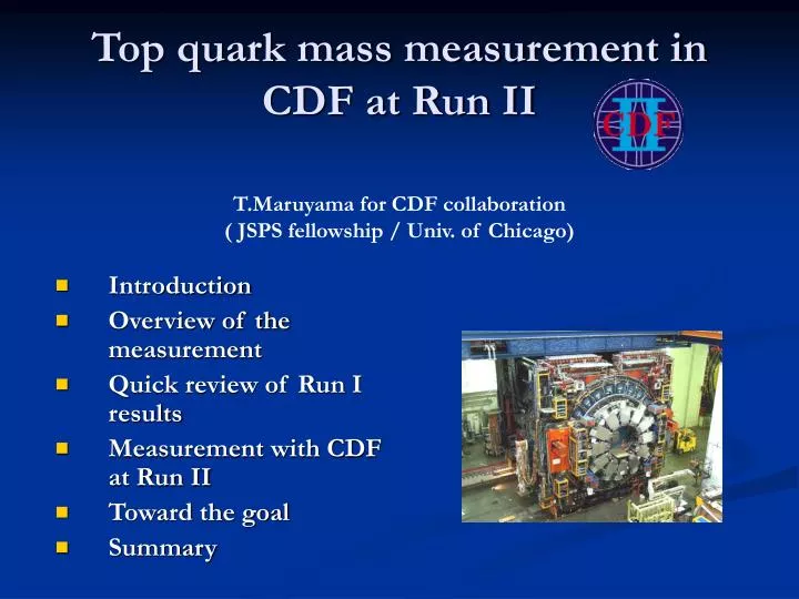 top quark mass measurement in cdf at run ii