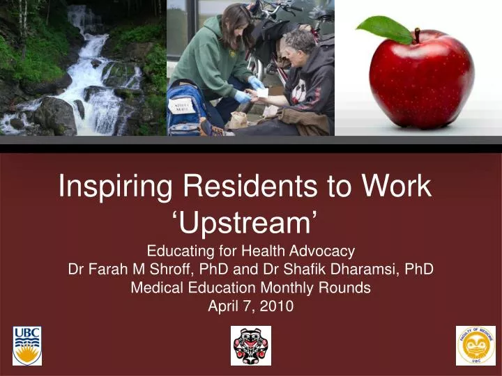 inspiring residents to work upstream