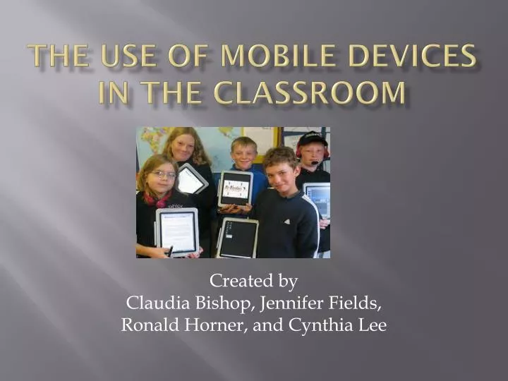 the use of mobile devices in the classroom