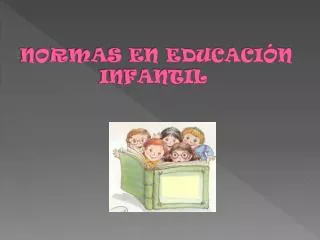 normas en educaci n infantil