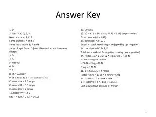 Answer Key