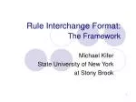 Rule Interchange Format: The Framework - slide 1