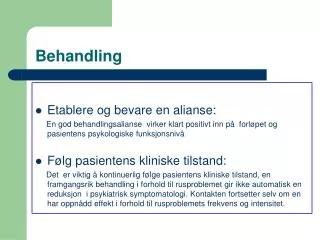 behandling
