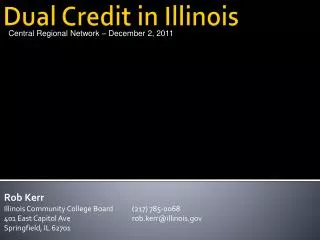 Dual Credit in Illinois