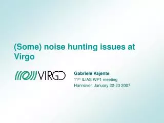 (Some) noise hunting issues at Virgo