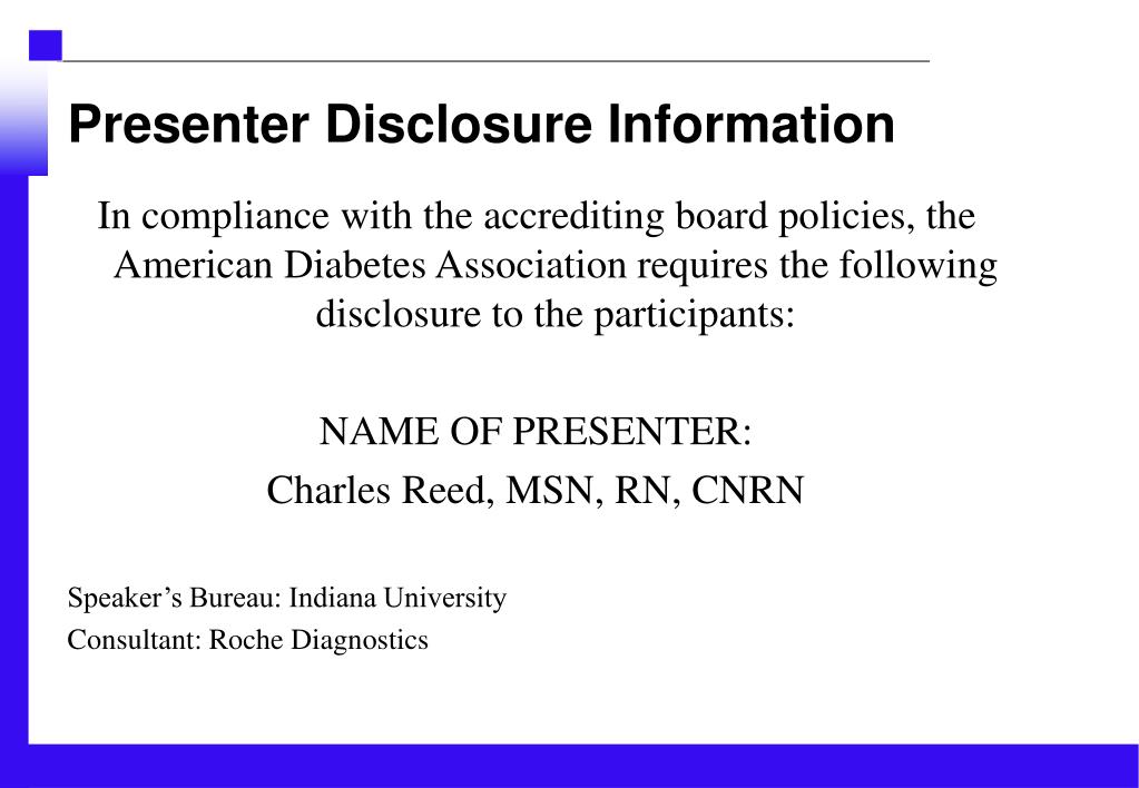 PPT - Presenter Disclosure Information PowerPoint Presentation, free ...