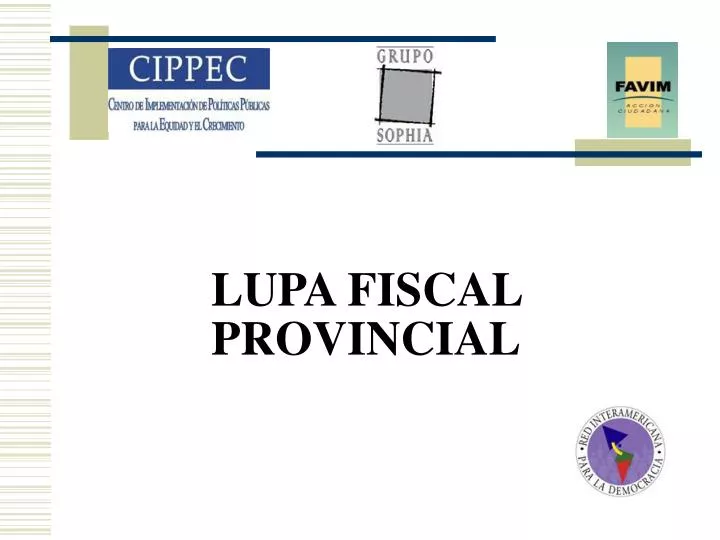 lupa fiscal provincial