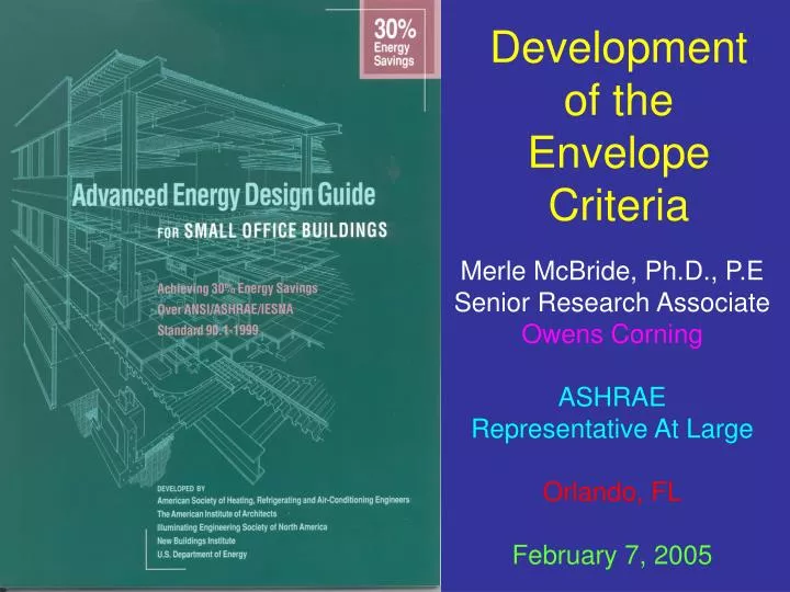 development of the envelope criteria